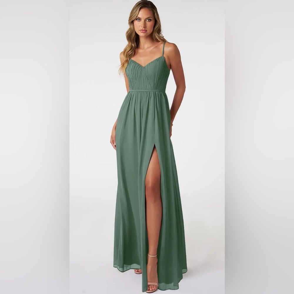 Azazie Zuma Dress- Eucalyptus
